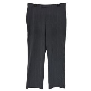Briggs New York Dress Pants Womens 14 Gray Stretch High Rise Formal Business